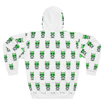 Unisex Alien All-Over Print Pullover Hoodie