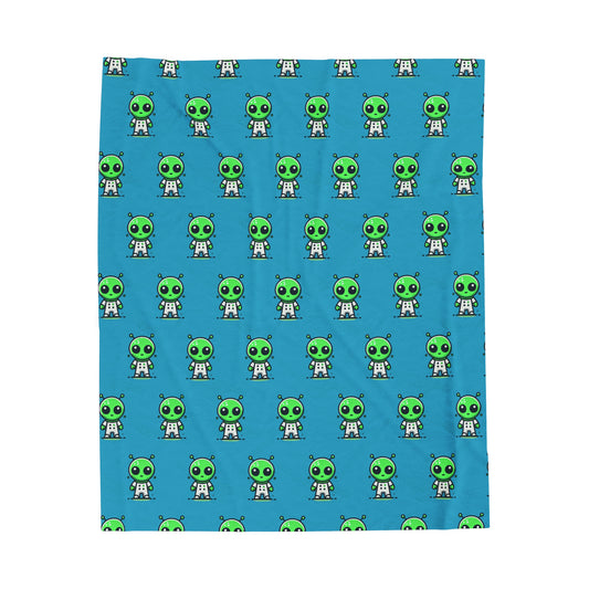 Loonar Alien Velveteen Plush Blanket