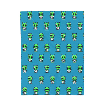 Loonar Alien Velveteen Plush Blanket