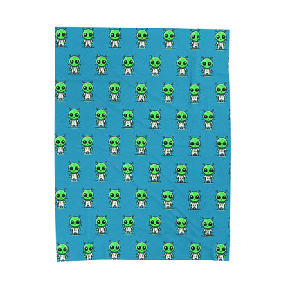 Loonar Alien Velveteen Plush Blanket