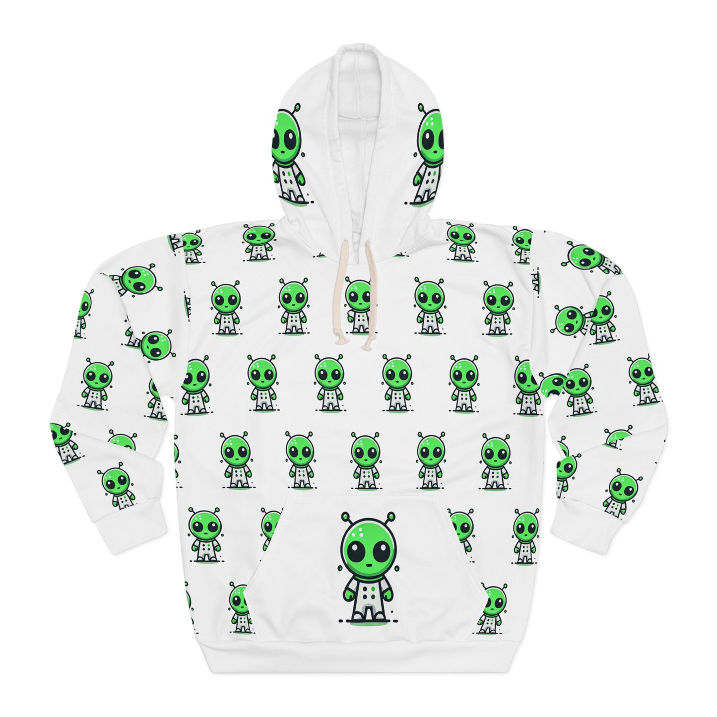 Unisex Alien All-Over Print Pullover Hoodie