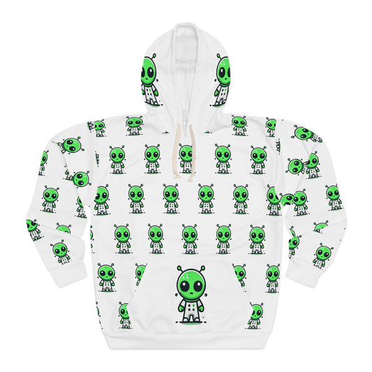 Unisex Alien All-Over Print Pullover Hoodie