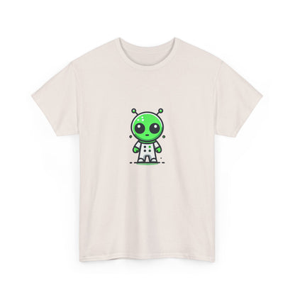 Unisex Heavy Cotton Tee – Alien Design