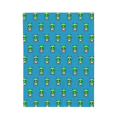 Loonar Alien Velveteen Plush Blanket