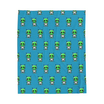 Loonar Alien Velveteen Plush Blanket